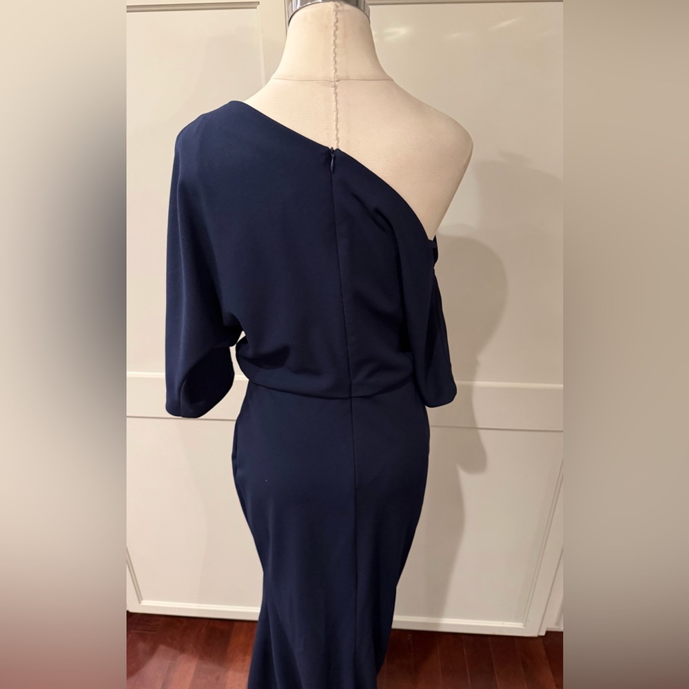 Betsy & Adam Midnight One-Shoulder Dress - Picture 6 of 6